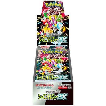 Shiny Treasure ex Booster Box is an official Japanese Pokémon sealed product.